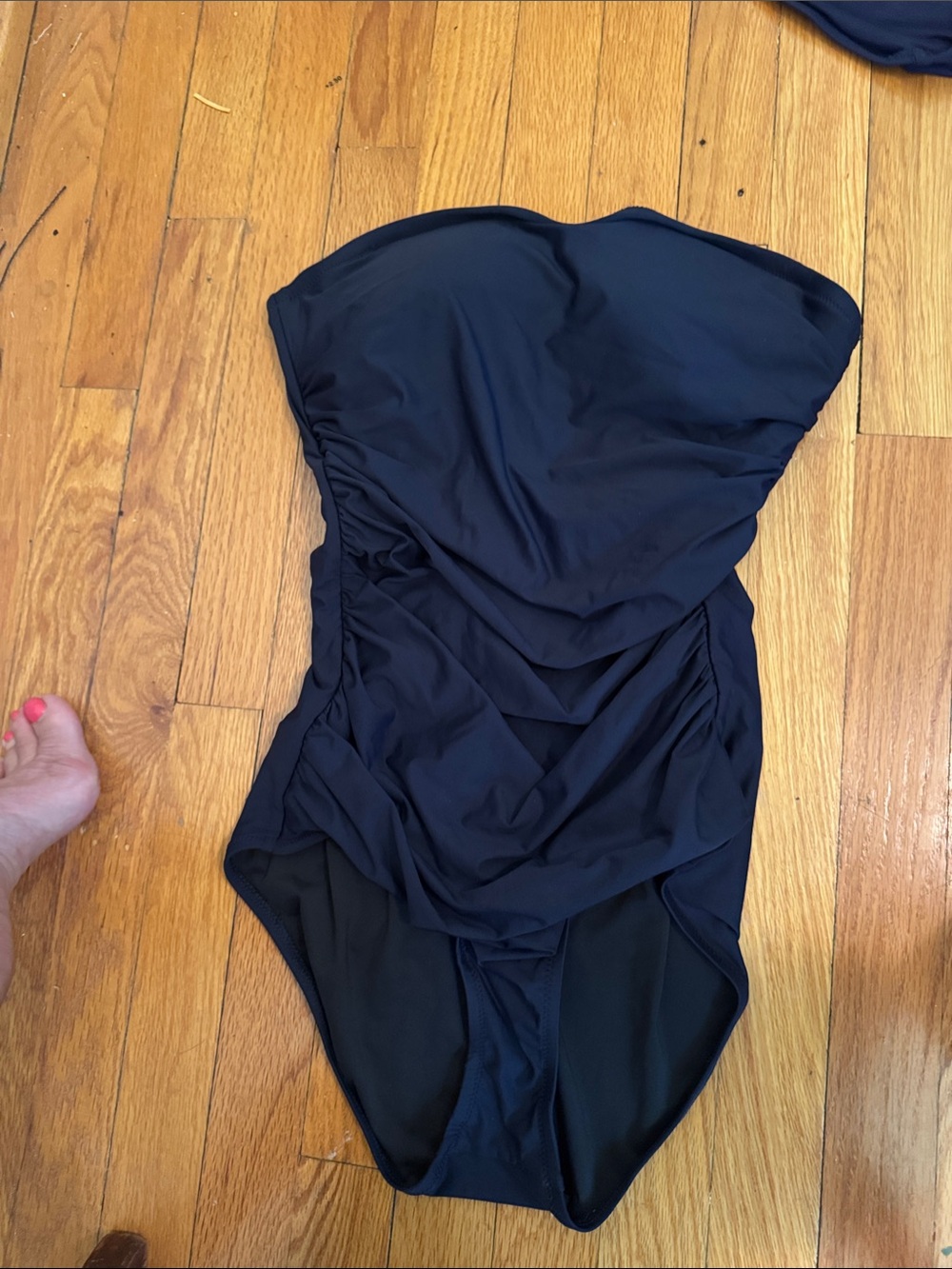 Crew Strapless Navy Size 12 Long Torso